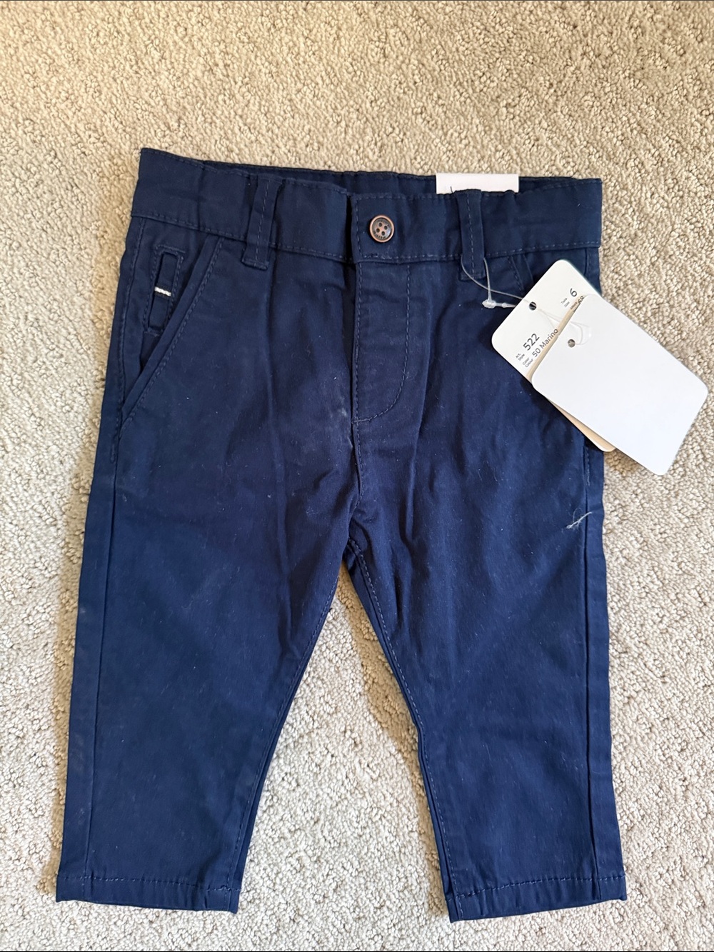 Mayoral Navy Blue Baby Boy Chino Pants